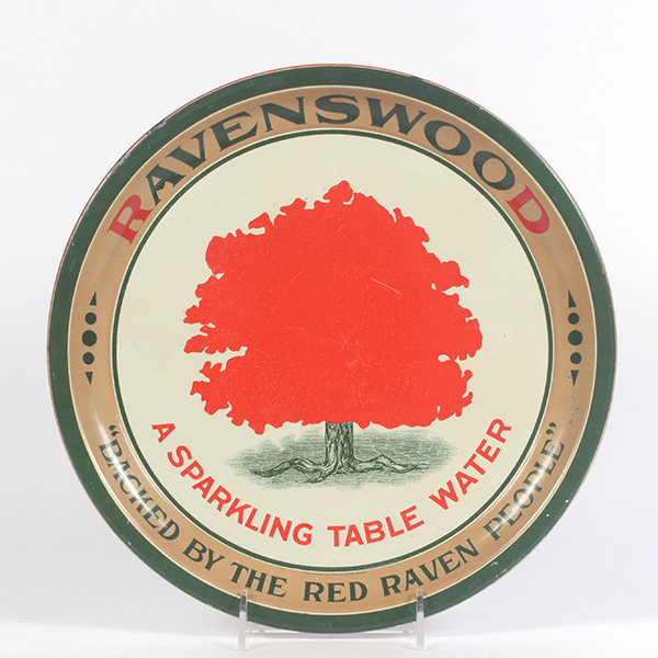 Appraisal: Ravenswood Table Water s Serving TrayReference n aBrewery Red Raven