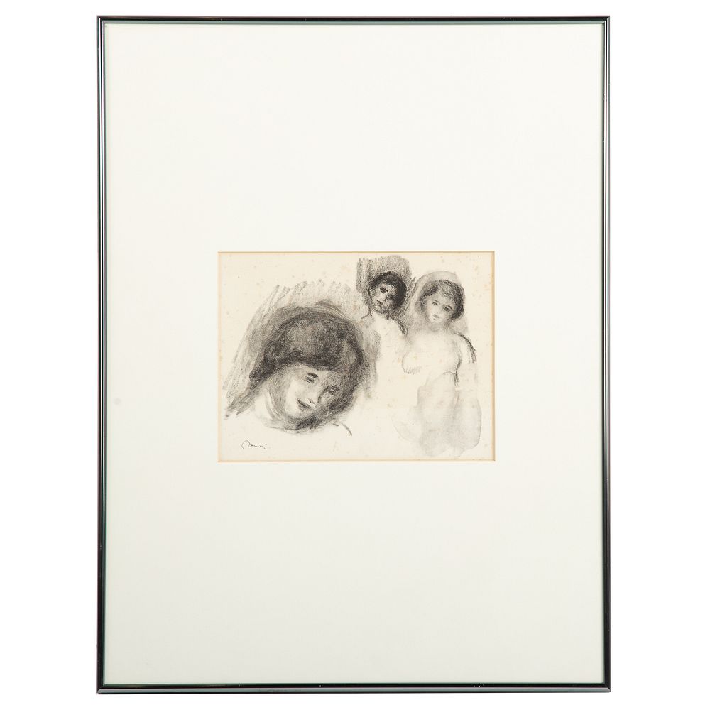 Appraisal: Pierre-Auguste Renoir La Pierre au Trois Croquis French - Stone