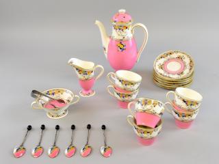 Appraisal: A Royal Doulton tea service H comprising coffee pot sugar