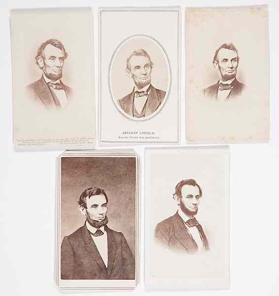 Appraisal: Political Americana - Lincolniana Abraham Lincoln Memorial CDVs Lot of