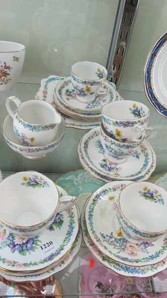 Appraisal: ROSLYN PART TEA SET FOR SIX MISSING ONE CUP