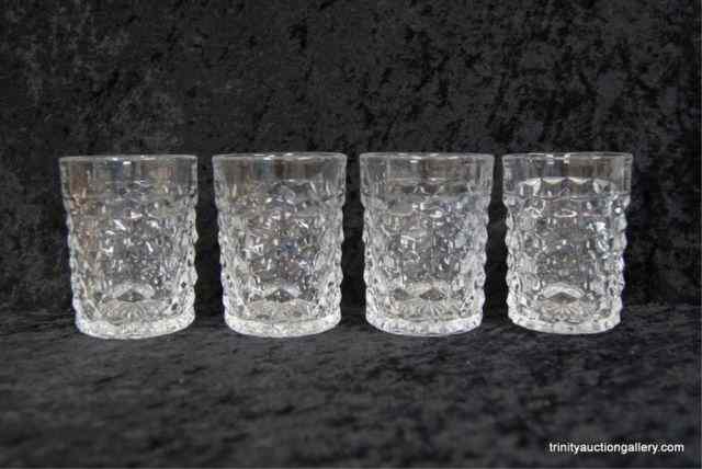 Appraisal: American Fostoria Flat Tumbler Set of Made by Fostoria Glass