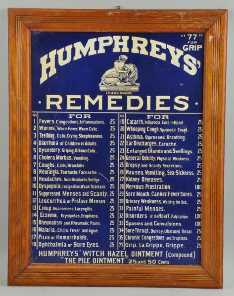 Appraisal: Humphrey's Remedies Cabinet Door This Humphrey's cabinet door has a