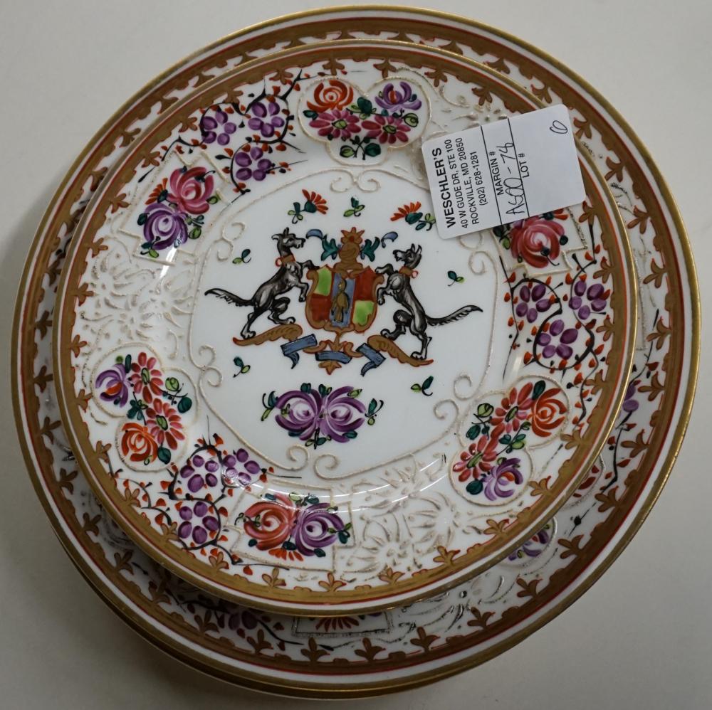 Appraisal: Four Assorted Samson Type Porcelain Dinner and Two Bread Plates