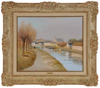 Appraisal: Marcel Dyf French - Rivi re de Vannes Morbihan No