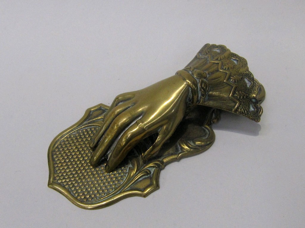 Appraisal: Victorian gilt metal letter clip