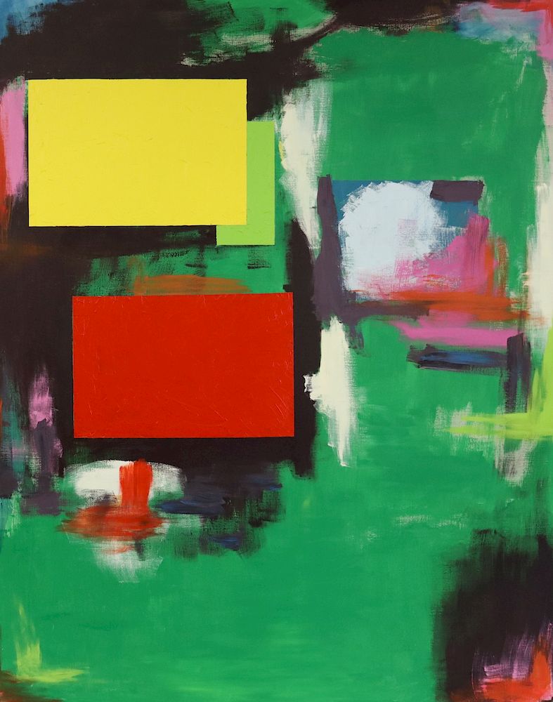 Appraisal: UNSIGNED Oil On Canvas Abstract From a Westchester storage -