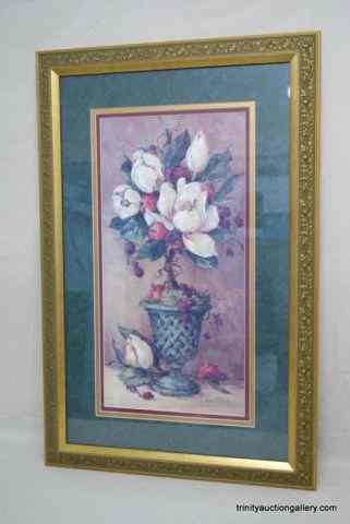 Appraisal: Barbara Mock Print Magnolia TopiaryBy Barbara Mock is a medium