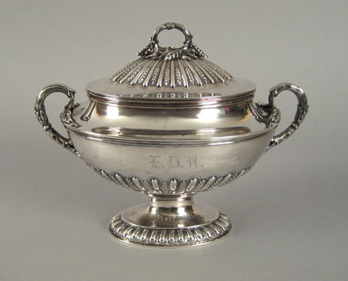 Appraisal: New York silver tureen and cover ca by Ball Black