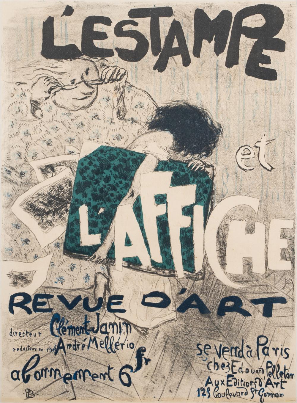 Appraisal: PIERRE BONNARD - L' ESTAMPE lithograph poster in colors Provenance