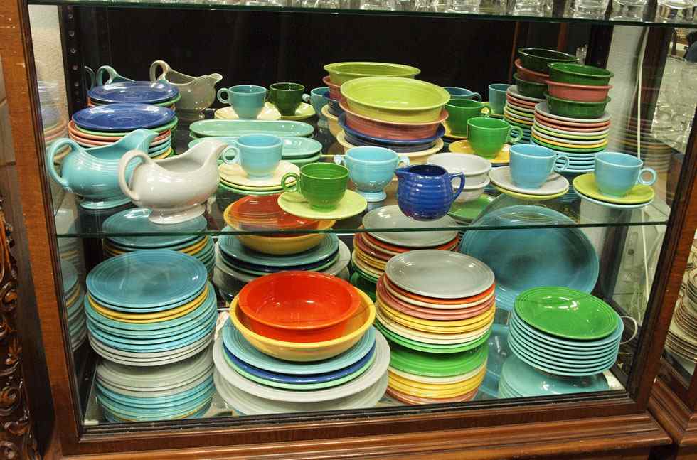 Appraisal: LARGE COLLECTION OF VINTAGE FIESTA DINNERWARE Approx pieces to include