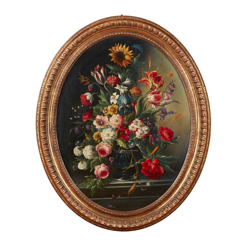 Appraisal: A MAFFEI EARLY TH CENTURY CONTINENTAL SCHOOL FLORAL STILL LIFE