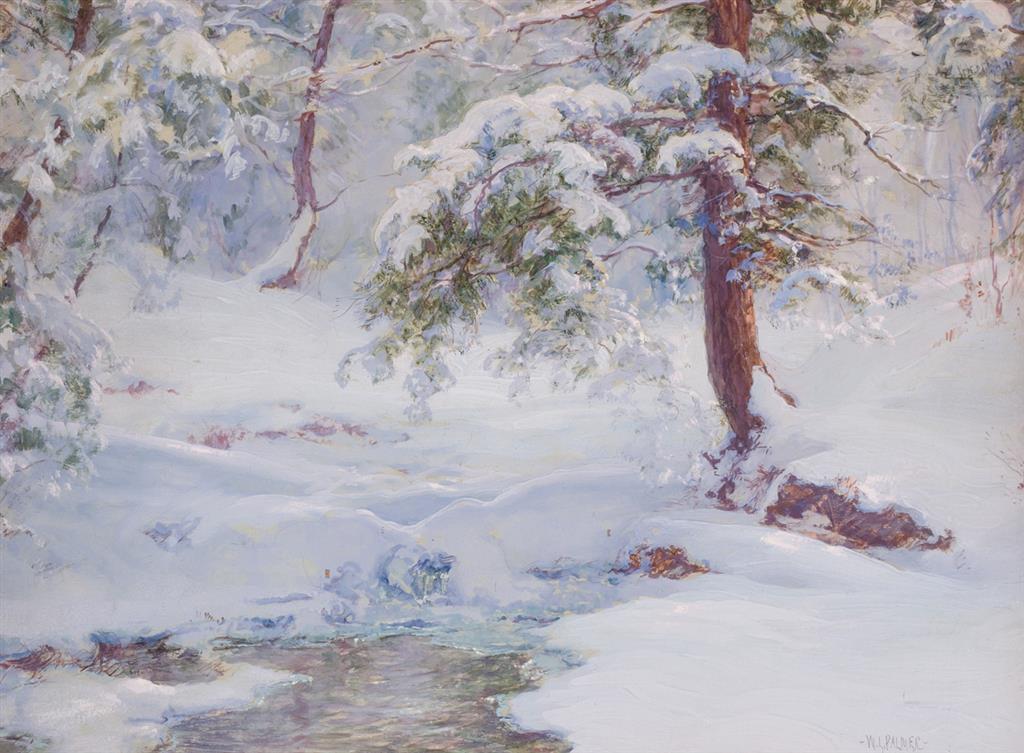 Appraisal: WALTER LAUNT PALMER American - A Winter Idyll gouache and