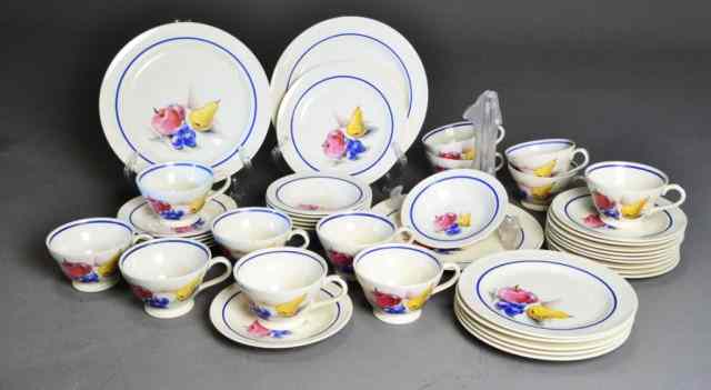 Appraisal: EDWIN KNOWLES FRUIT MATIF CHINAMultiple pieces including cups plates small