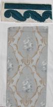 Appraisal: Pair of Architectural French Wallpaper Samples C 's Pair of