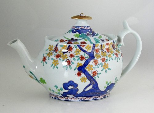 Appraisal: A Spode stone china oval teapot and cover Tree of