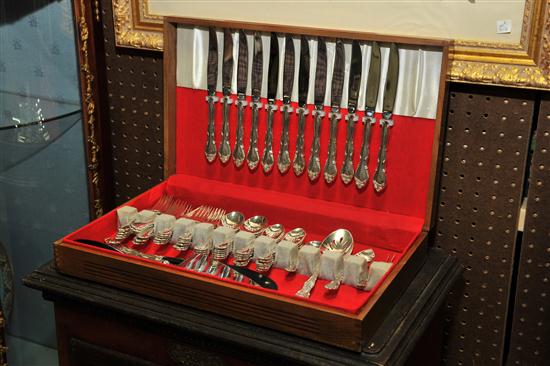 Appraisal: SET OF STERLING SILVER FLATWARE Towle Fontana pattern service for