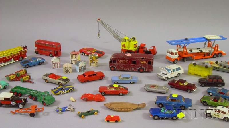 Appraisal: Approximately Thirty-three Assorted Small Toy Vehicles including Corgi Corgi Major