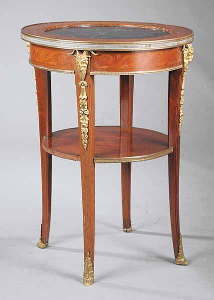 Appraisal: A Belle poque Mahogany Marquetry and Gilt-Bronze-Mounted Gueridon in the