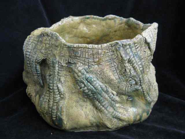 Appraisal: Studio Art Pottery Bowl corn style decoration '' diameter ''