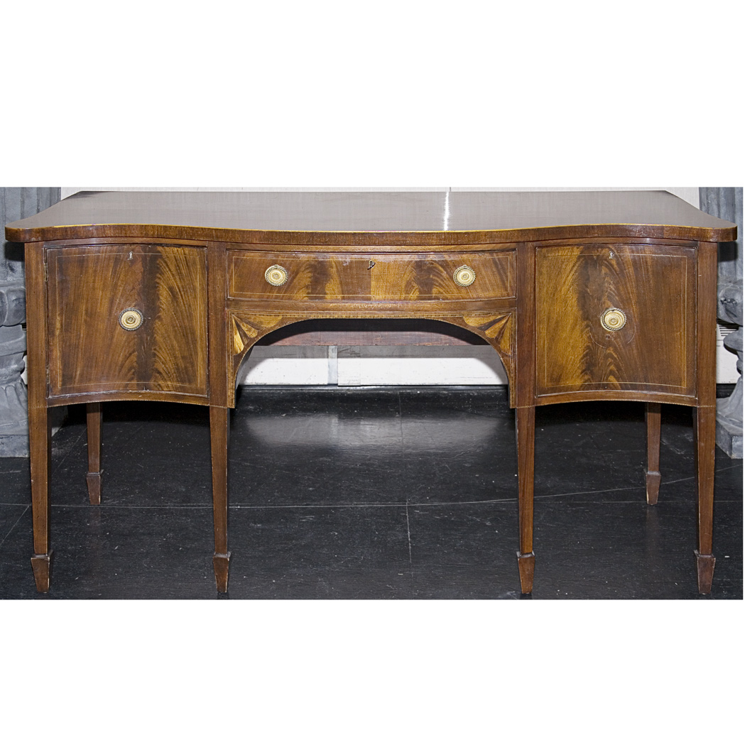 Appraisal: George III Style Mahogany Sideboard Height inches width inches depth