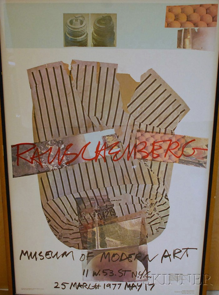 Appraisal: Robert Rauschenberg American b Museum of Modern Art Exhibition Poster