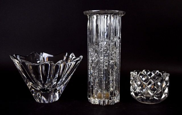 Appraisal: Orrefors Hadeland Crystal Grouping pieces of moden Scandinavian crystal Hadeland