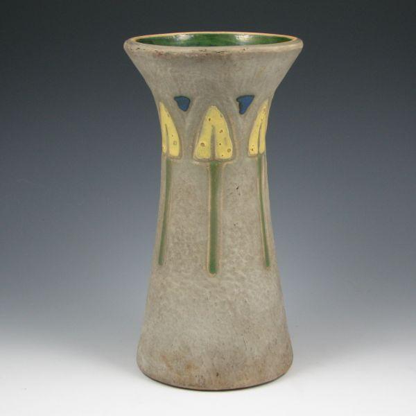 Appraisal: Roseville Mostique - vase Unmarked Mint tall