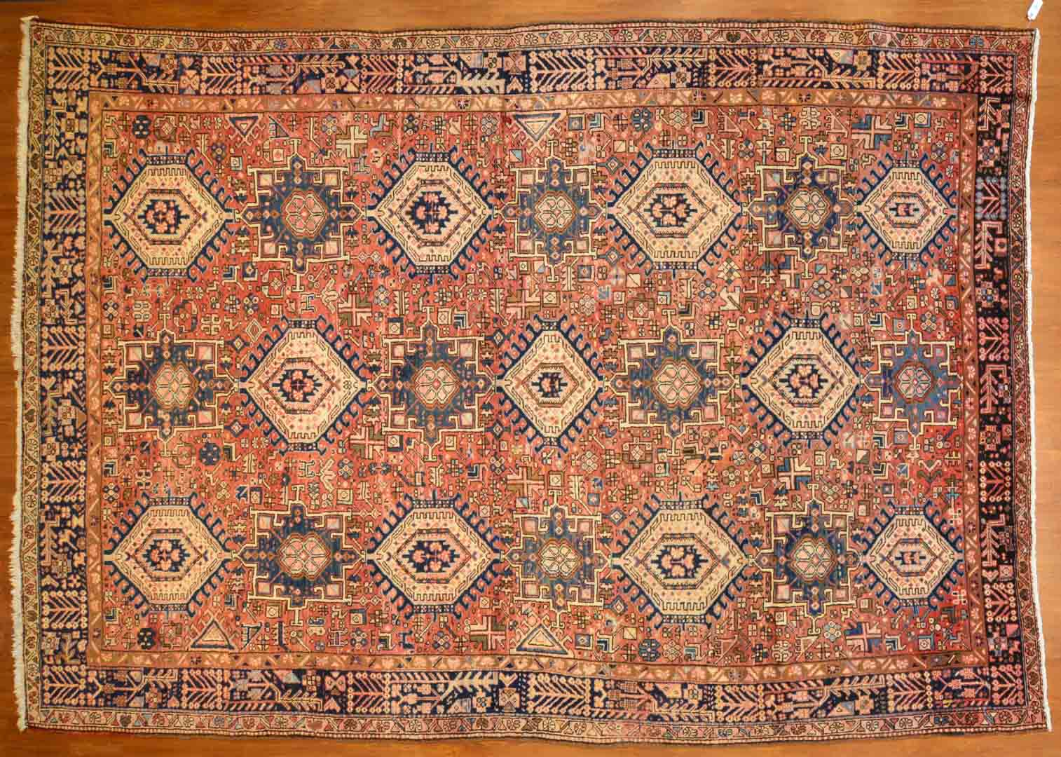 Appraisal: Karaja carpet approx x Iran modern Condition Good condition