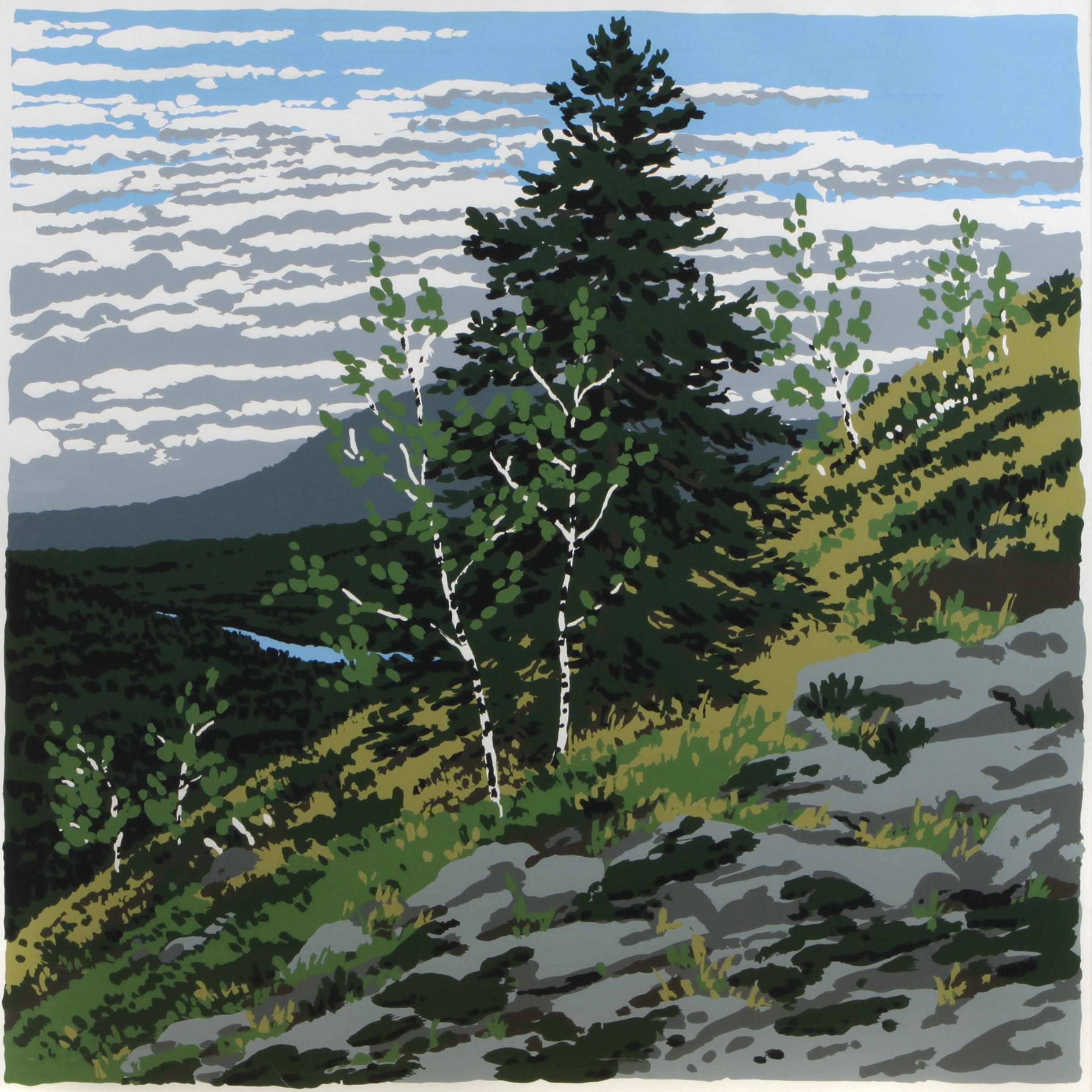 Appraisal: Neil Welliver American - Si's Hill from Landscapes Screenprint in