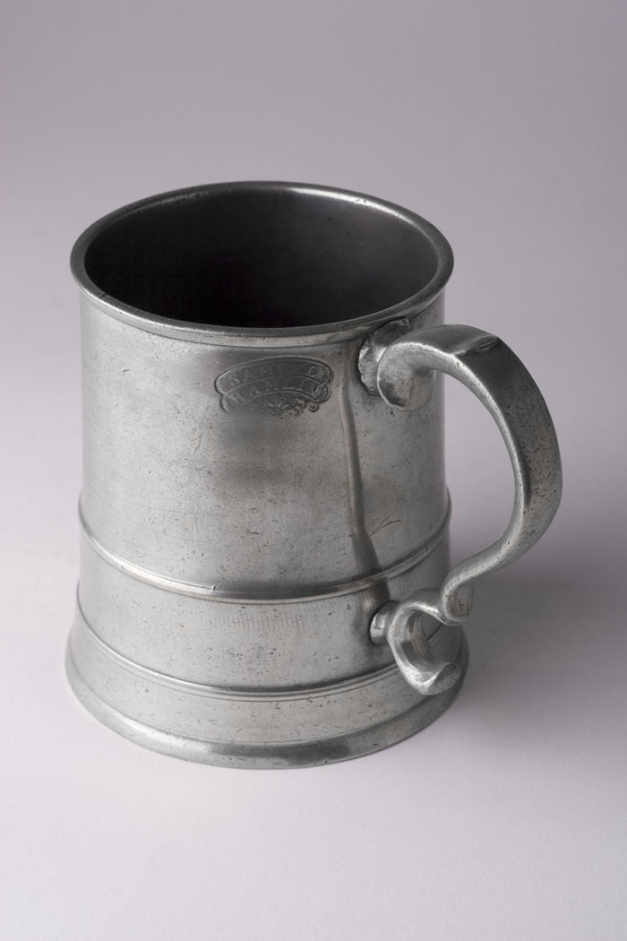 Appraisal: PEWTER MUG SAMUEL HAMLIN - or SAMUEL ELY HAMLIN -