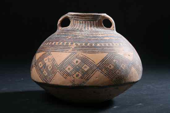 Appraisal: CHINESE NEOLITHIC POTTERY JAR Machang Phase of Jajiayao Culture circa