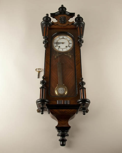 Appraisal: Vienna Regulator Clock carved bust day time and strike H