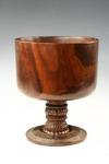 Appraisal: TREENWARE - Fine rosewood footed center bowl Thin walled straight