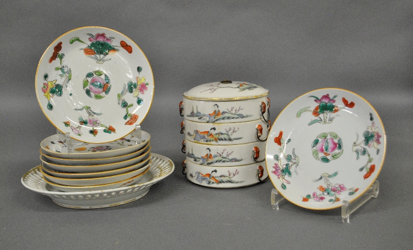 Appraisal: - Chinese porcelain four tier bento box h early th