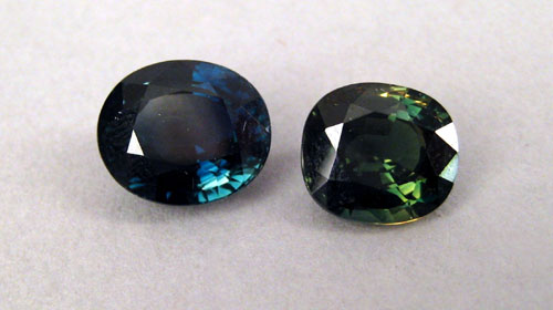 Appraisal: Unset greenish blue oval cut sapphire approx mm x mm