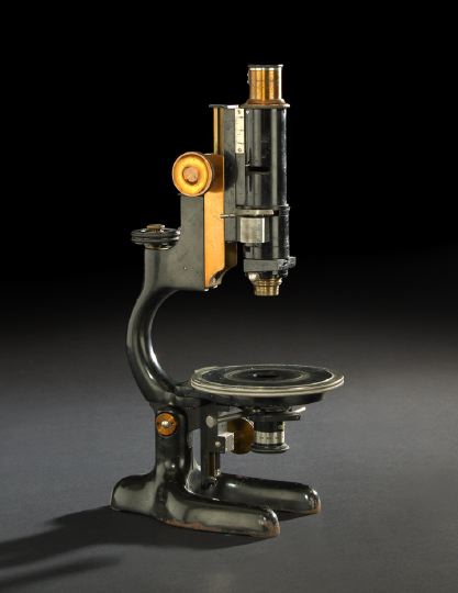 Appraisal: Bausch and Lomb Brass and Black Lacquer Microscope serial number