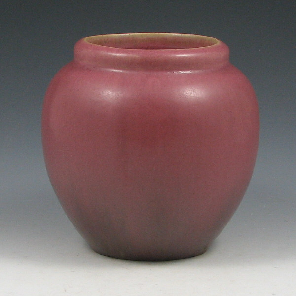 Appraisal: Fulper vase finished in matte rose glaze Marked with raised