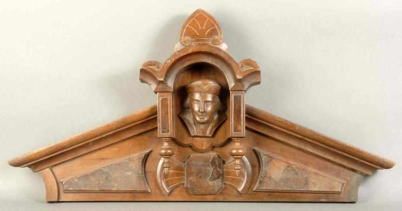 Appraisal: s Maritime-Themed Carved Wood Description Includes three pieces possibly Columbus