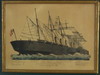 Appraisal: PCS SHIP GREAT WESTERN MEMORABILIA - Currier Ives print x