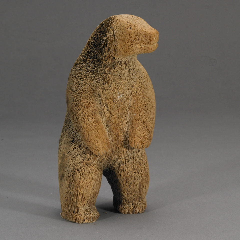 Appraisal: Unidentified POLAR BEAR ON HIND LEGS bone porous bone height