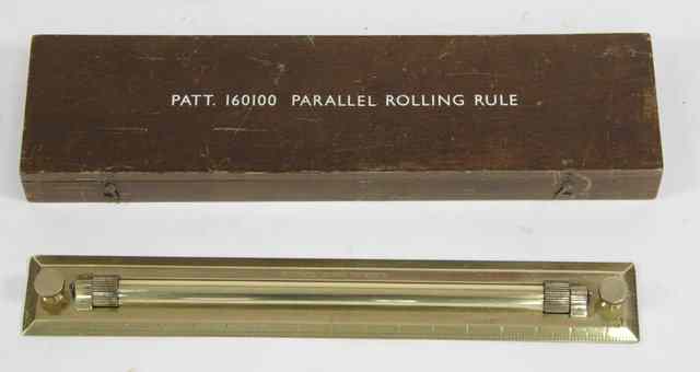 Appraisal: A brass parallel rolling rule by G Lee and Son