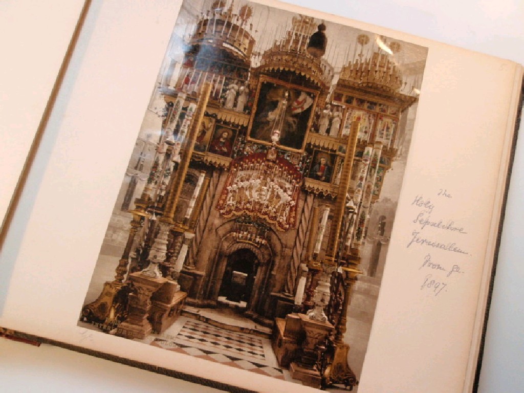 Appraisal: Photochroms An album including views of Jerusalem and the Middle