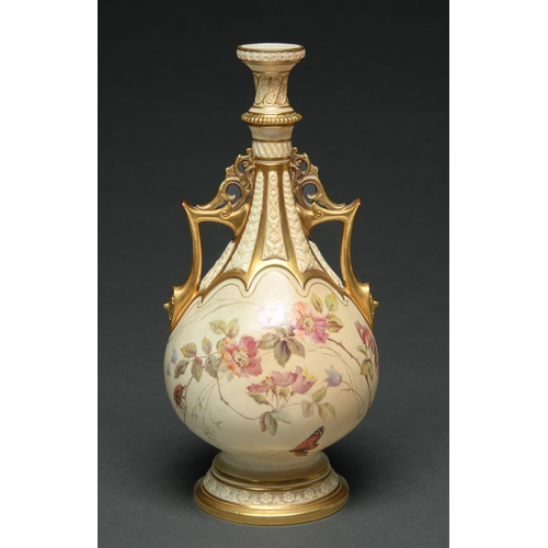 Appraisal: A Royal Worcester vase printed and painted after Edward Raby