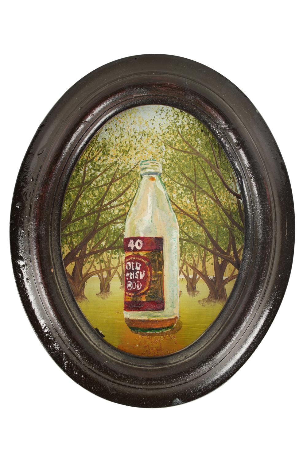 Appraisal: STEVE HURD B BEER GROVE oil on panel in a