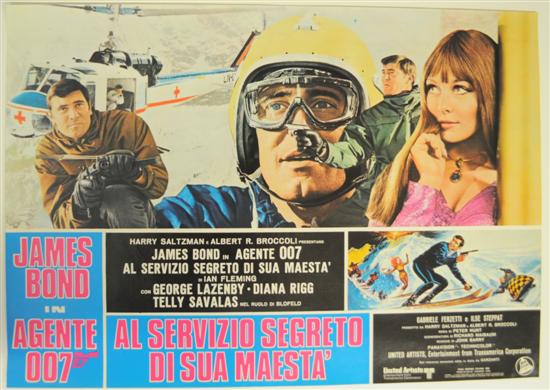 Appraisal: On Her Majesty's Secret Service posters partial set Italian Photobusta