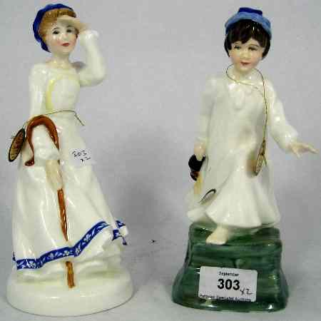 Appraisal: Royal Doulton Figures Wee Willie Winkie HN And Little Bo