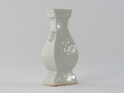 Appraisal: A Chinese blanc de Chine small square section baluster vase