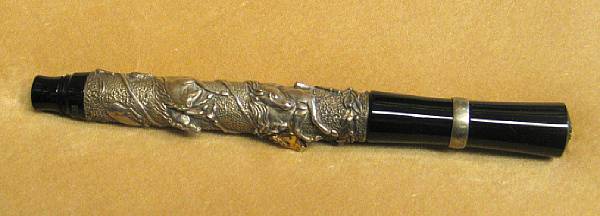 Appraisal: STIPULA Resin and Sterling Silver Laurus Fountain Pen This pen