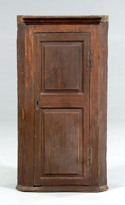 Appraisal: Chippendale hanging corner cupboard door with double panels and wrought